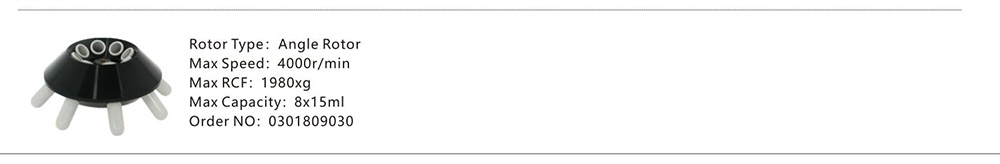 Paramètre de rotor de la centrifugeuse TD4 8x15mL CGF à vitesse réduite pour l'art dentaire